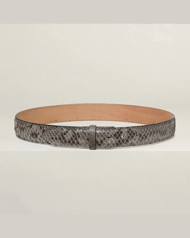Reptile's House Rebel - Pythonleder Gürtel - Tabak 
