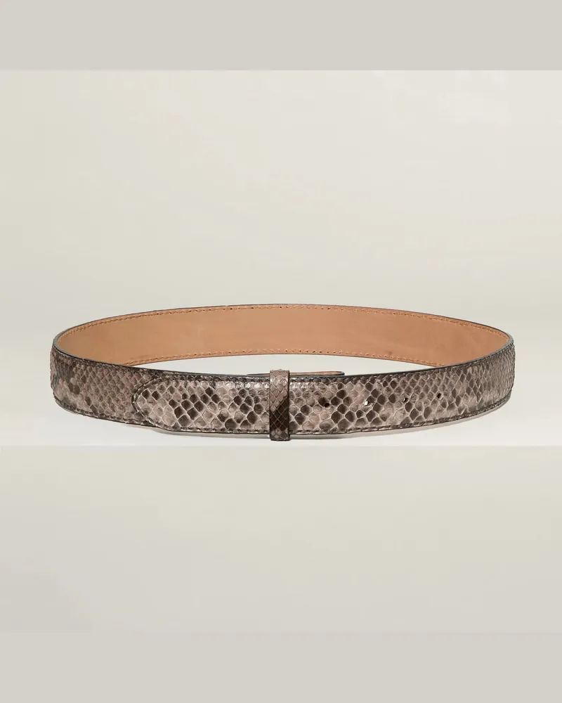 Reptile's House Rebel - Pythonleder Gürtel - Tabak 
