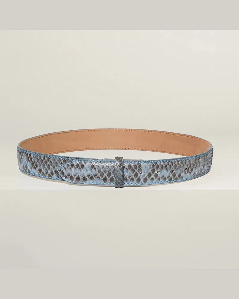 Reptile's House Rebel - Pythonleder Gürtel - Tabak 