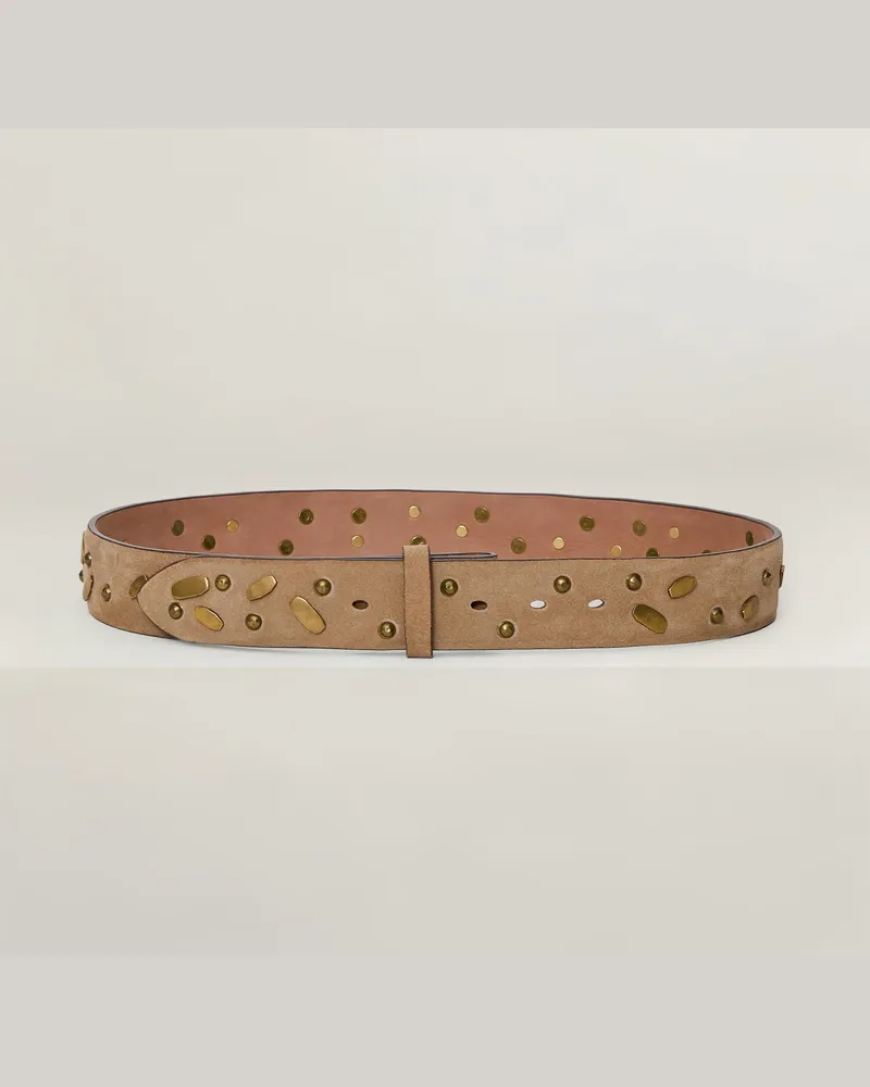 Reptile's House Wildledergürtel mit Nieten 40mm - Jeans 