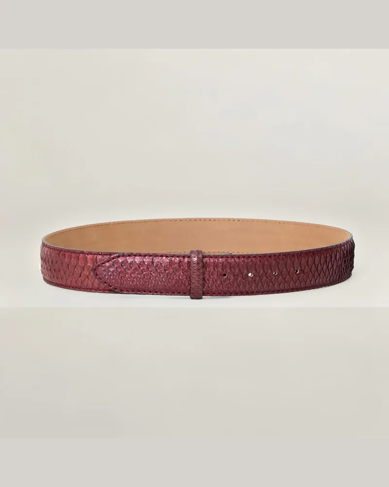 Reptile's House Pythonleder-Gürtel 40 mm - Jeans 
