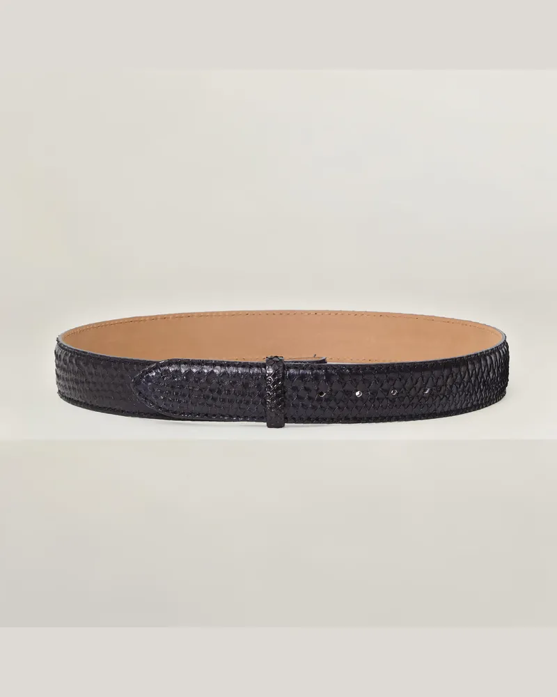 Reptile's House Pythonleder-Gürtel 40 mm - Jeans 