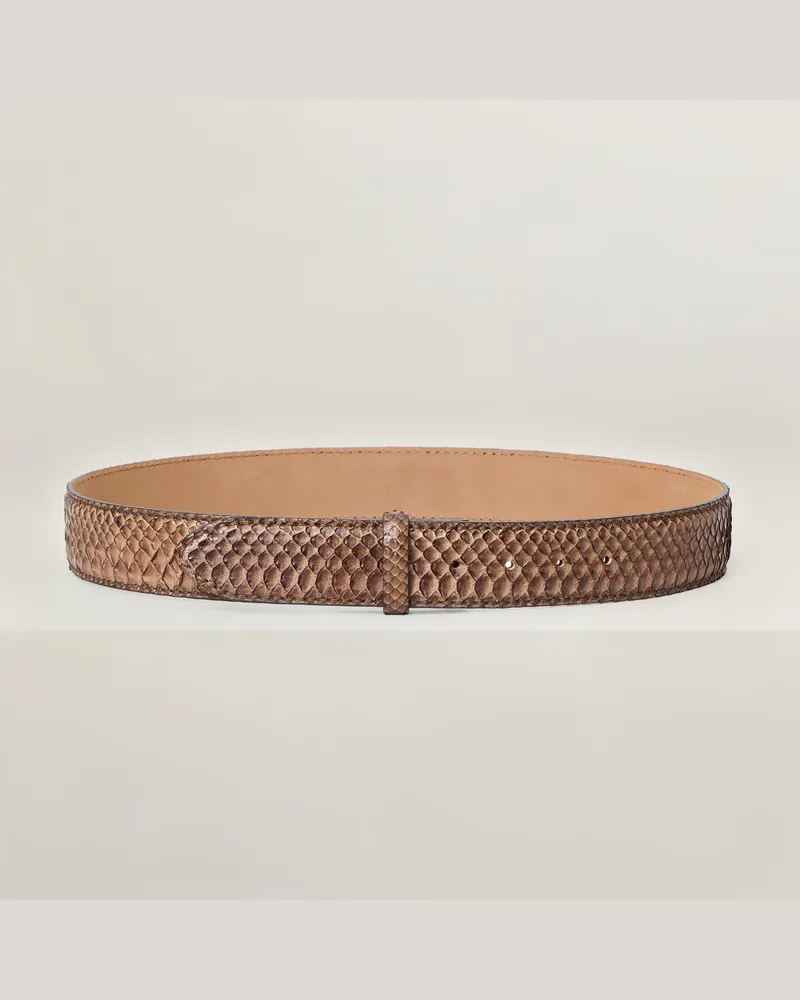 Reptile's House Pythonleder-Gürtel 40 mm - Jeans 