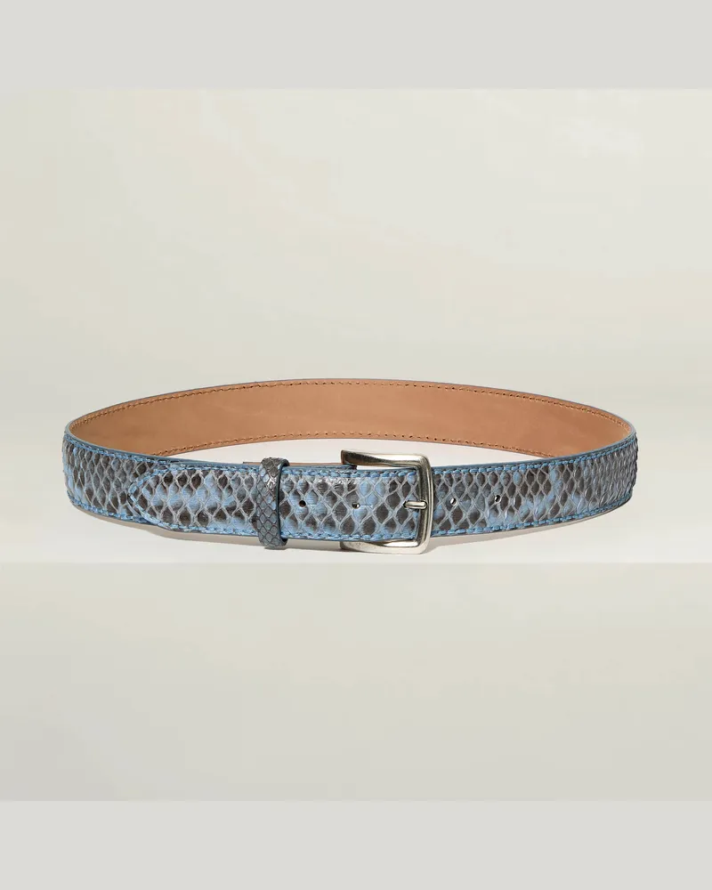 Reptile's House Rebel - Python LederGürtel - Rosa 