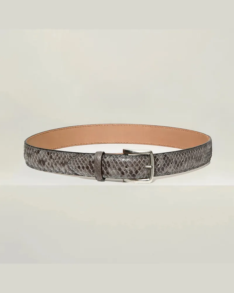 Reptile's House Rebel - Python LederGürtel - Rosa 