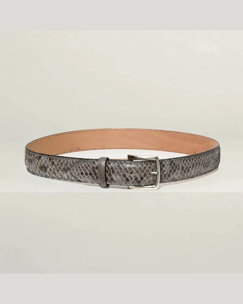 Reptile's House Rebel - Python LederGürtel - Rosa 