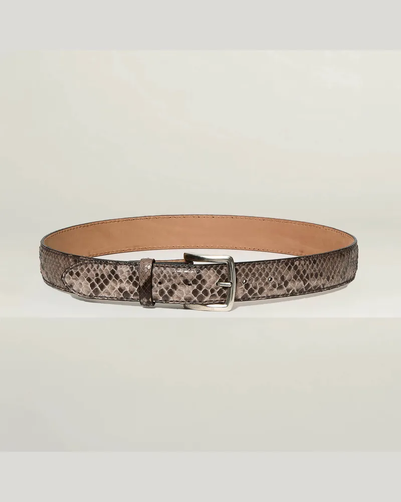 Reptile's House Rebel - Python LederGürtel - Rosa 
