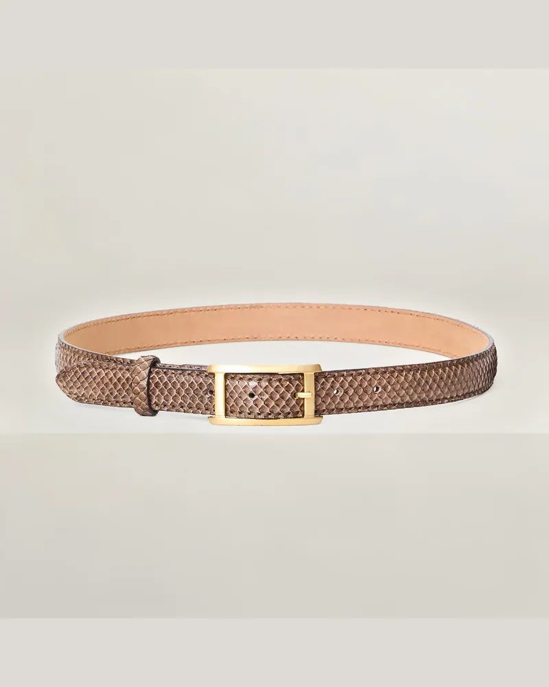 Reptile's House Mars-Schließe und Pythonleder-Gürtel 25 mm - Jeans 