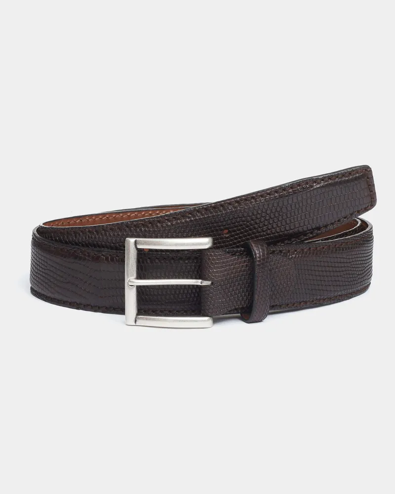 Reptile's House Reventon - Gürtel aus Iguana-Leder - Braun 