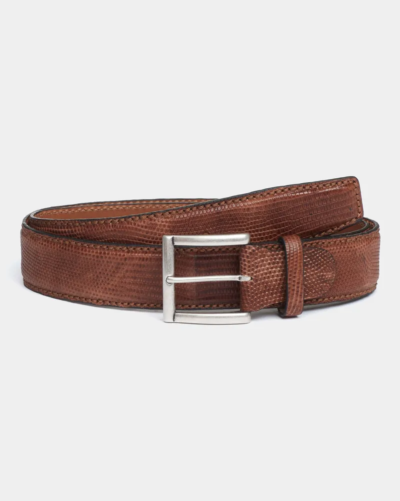 Reptile's House Reventon - Gürtel aus Iguana-Leder - Braun 