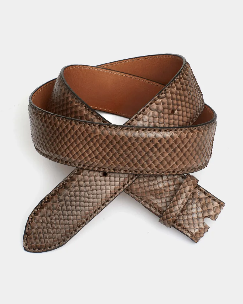 Reptile's House Devin - Pythonleder Gürtel - Cream 