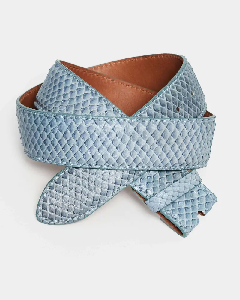 Reptile's House Devin - Pythonleder Gürtel - Cream 