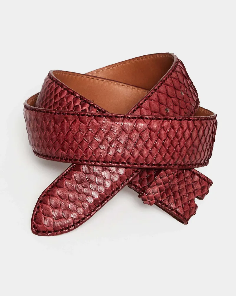 Reptile's House Devin - Pythonleder Gürtel - Cream 