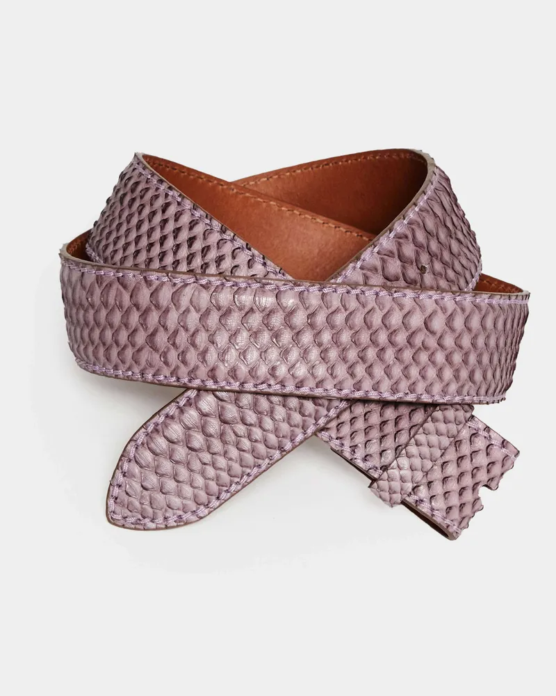 Reptile's House Devin - Pythonleder Gürtel - Cream 