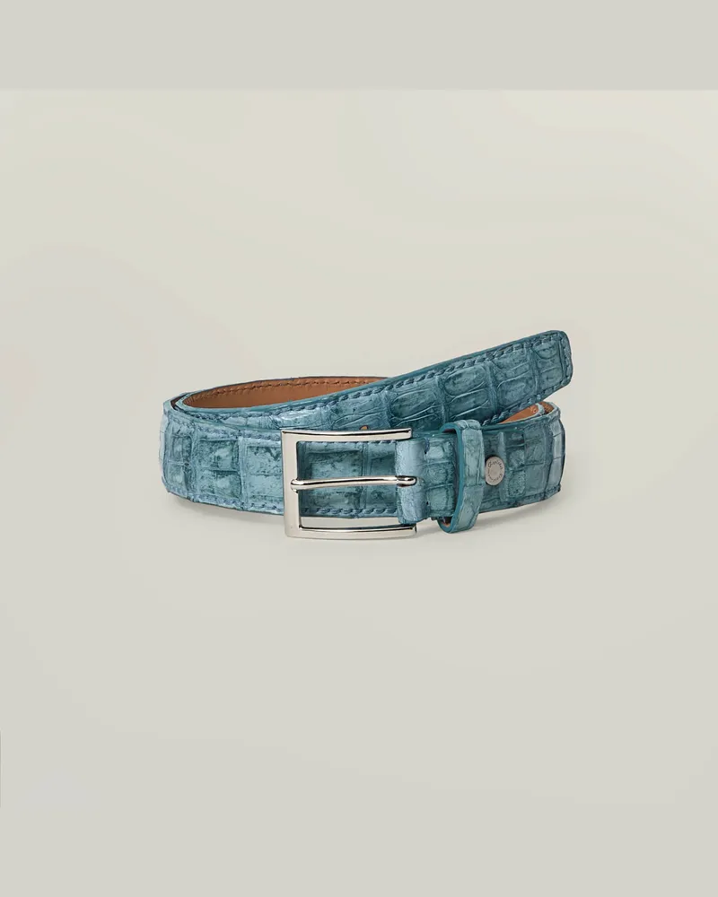 Reptile's House Lock schnalle und 35 mm Krokodilledergürtel - Jeans 