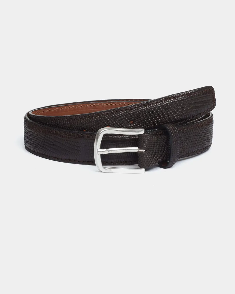 Reptile's House Reventon - Gürtel aus Iguana-Leder - Braun 