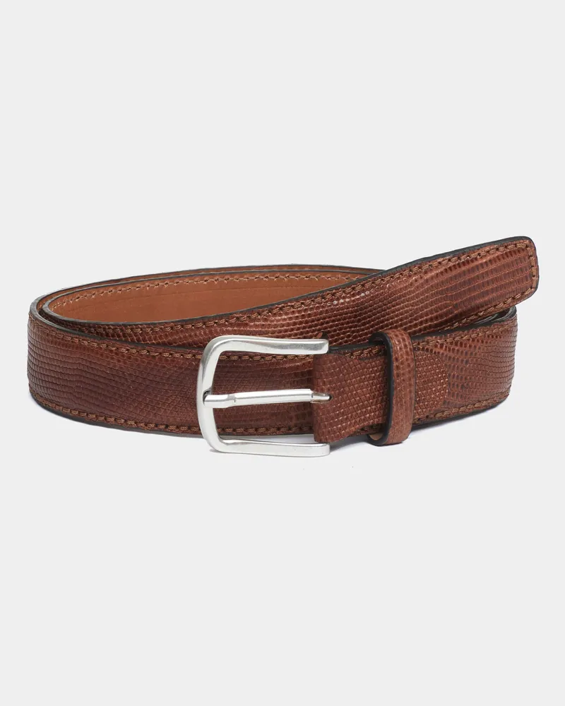Reptile's House Reventon - Gürtel aus Iguana-Leder - Braun 