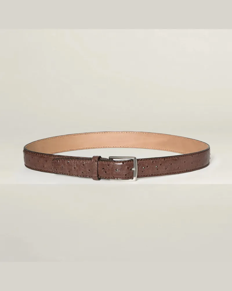 Reptile's House Prestige - Straußenleder gürtel - Schwarz 