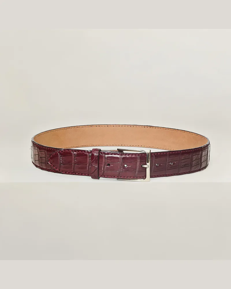Reptile's House Robin-Schnalle und Croco-Schwanzgürtel 40 mm - Jeans 
