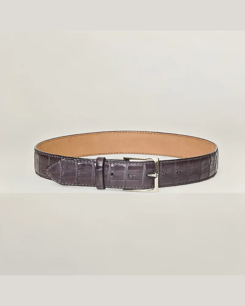 Reptile's House Robin-Schnalle und Croco-Schwanzgürtel 40 mm - Jeans 
