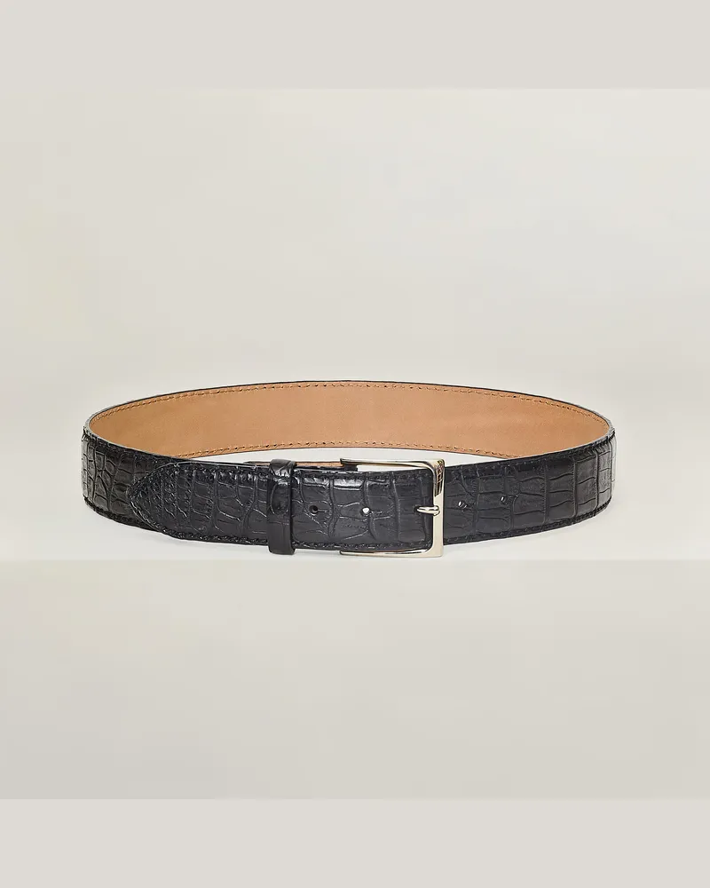 Reptile's House Robin-Schnalle und Croco-Schwanzgürtel 40 mm - Jeans 