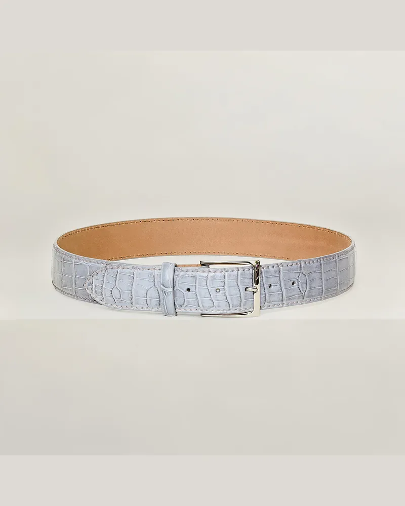Reptile's House Robin-Schnalle und Croco-Schwanzgürtel 40 mm - Jeans 