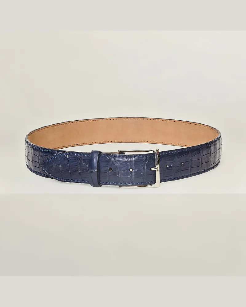 Reptile's House Robin-Schnalle und Croco-Schwanzgürtel 40 mm - Jeans 