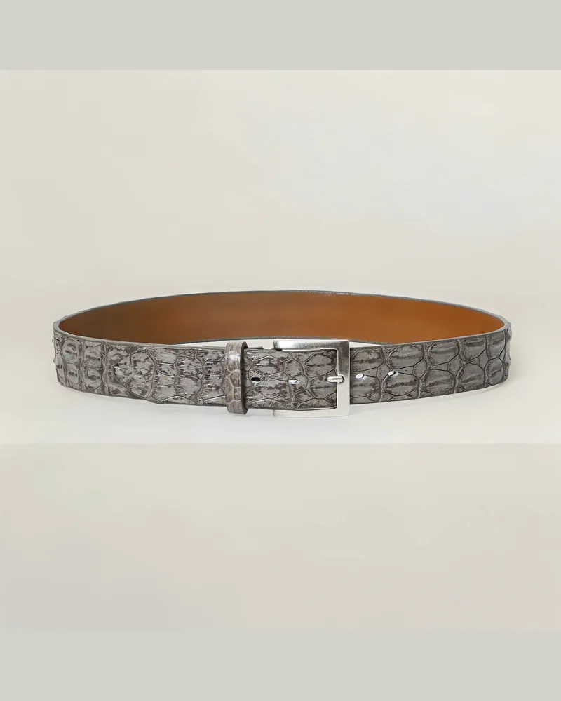 Reptile's House Outback – Gürtel aus Krokodilrückenleder 4 cm - Jeans, Nathan 