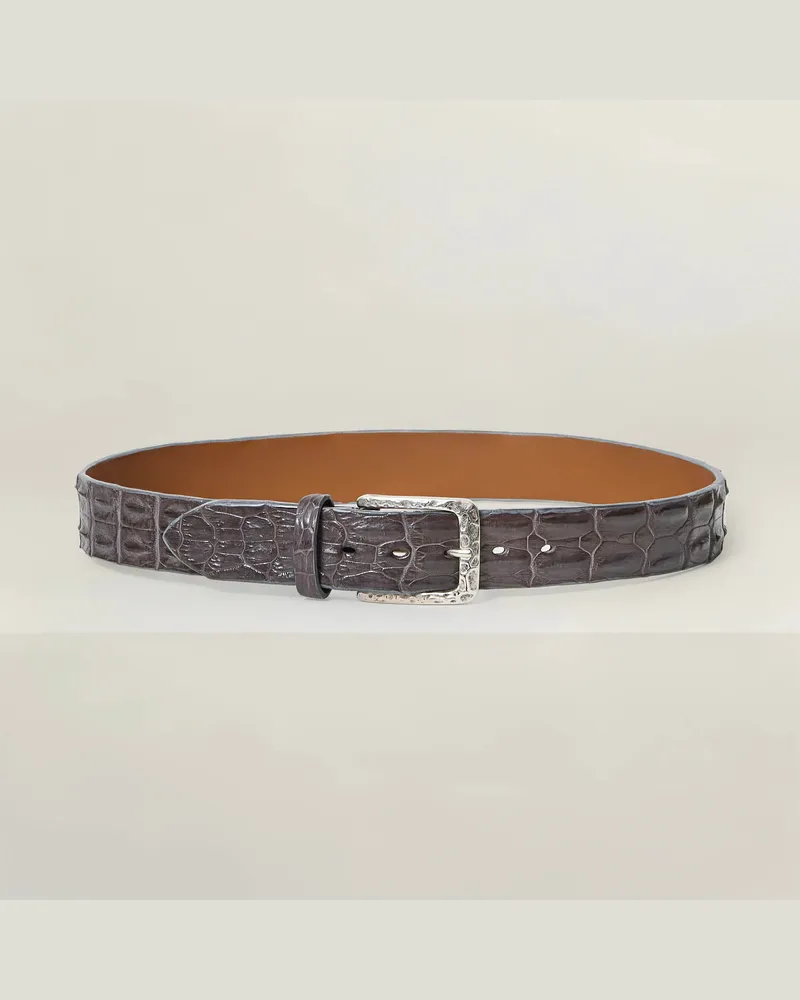 Reptile's House Outback – Gürtel aus Krokodilrückenleder 4 cm - Jeans, Nathan 