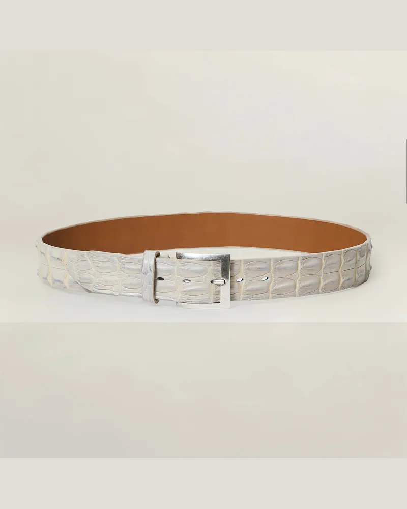 Reptile's House Outback – Gürtel aus Krokodilrückenleder 4 cm - Jeans, Nathan 