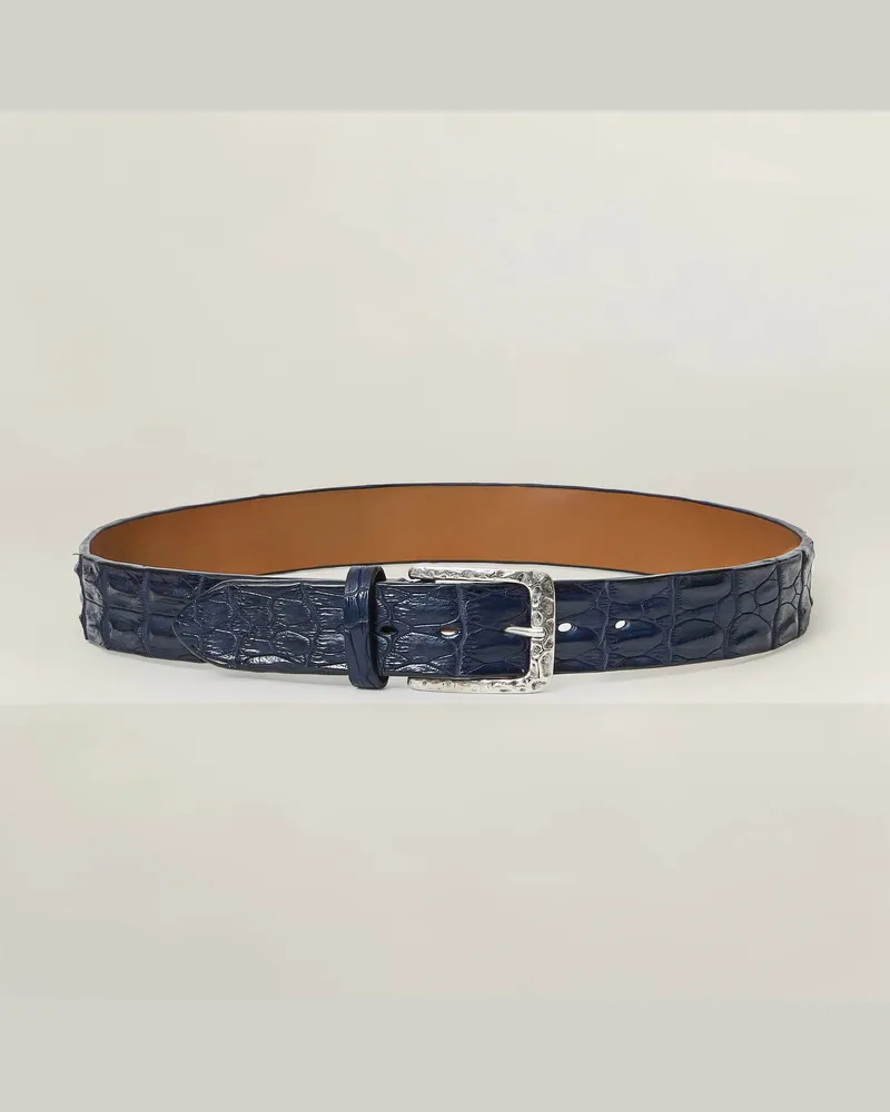 Reptile's House Outback – Gürtel aus Krokodilrückenleder 4 cm - Jeans, Nathan 