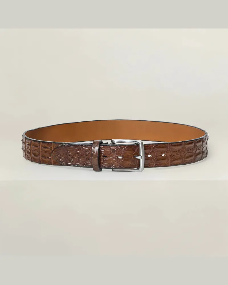 Reptile's House Outback – Gürtel aus Krokodilrückenleder 4 cm - Jeans, Nathan 