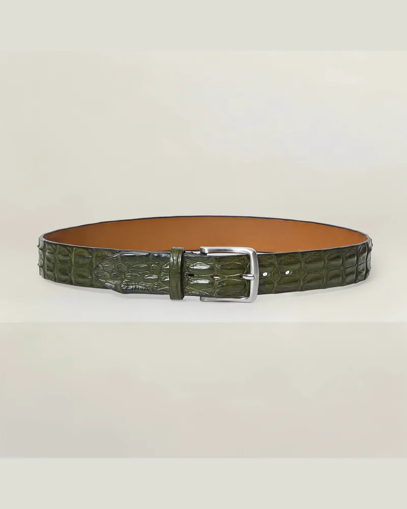 Reptile's House Outback – Gürtel aus Krokodilrückenleder 4 cm - Jeans, Nathan 