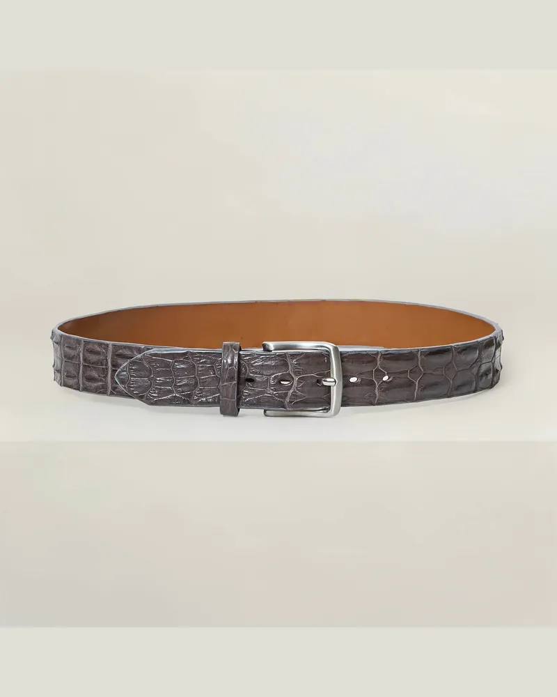 Reptile's House Outback – Gürtel aus Krokodilrückenleder 4 cm - Jeans, Nathan 