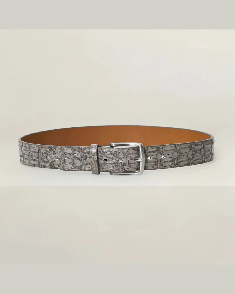 Reptile's House Outback – Gürtel aus Krokodilrückenleder 4 cm - Jeans, Nathan 