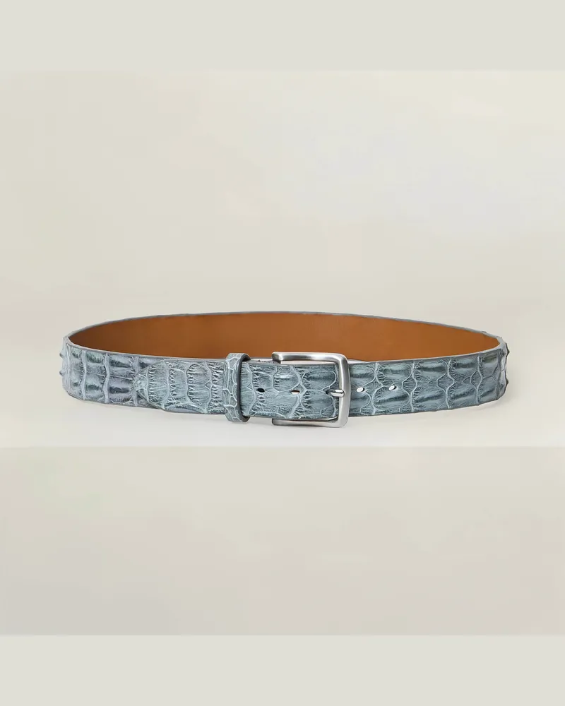 Reptile's House Outback – Gürtel aus Krokodilrückenleder 4 cm - Jeans, Nathan 