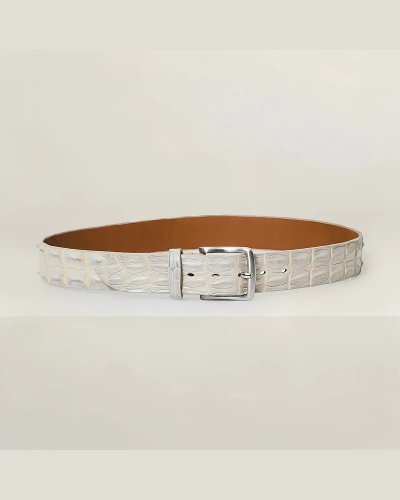Reptile's House Outback – Gürtel aus Krokodilrückenleder 4 cm - Jeans, Nathan 