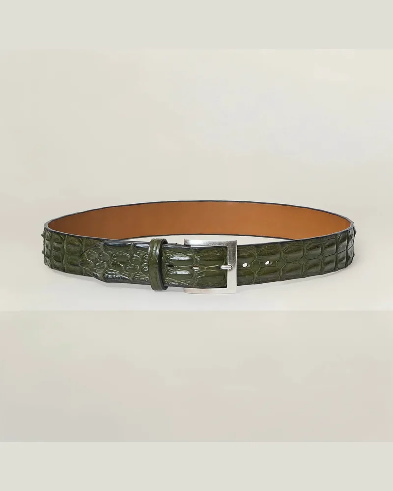 Reptile's House Outback – Gürtel aus Krokodilrückenleder 4 cm - Jeans, Nathan 