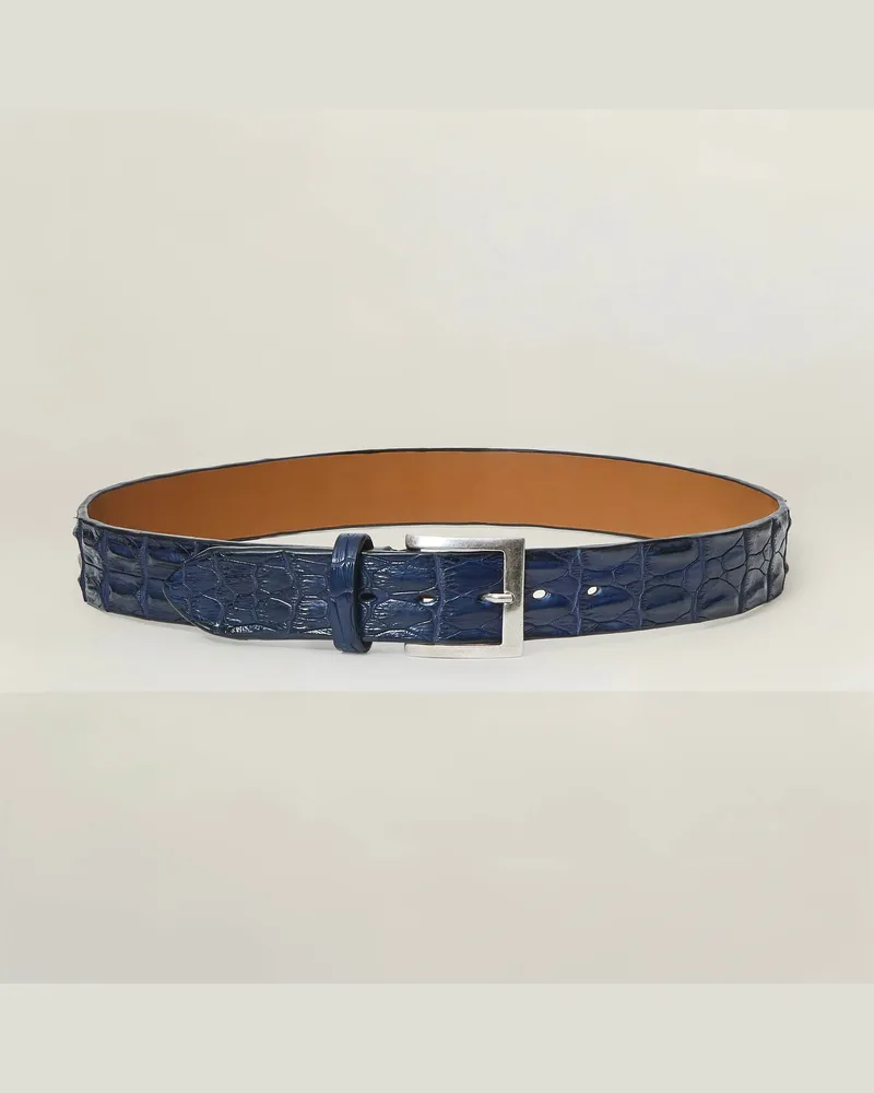 Reptile's House Outback – Gürtel aus Krokodilrückenleder 4 cm - Jeans, Nathan 