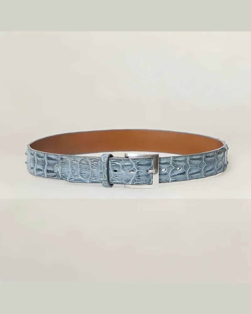 Reptile's House Outback – Gürtel aus Krokodilrückenleder 4 cm - Jeans, Nathan 