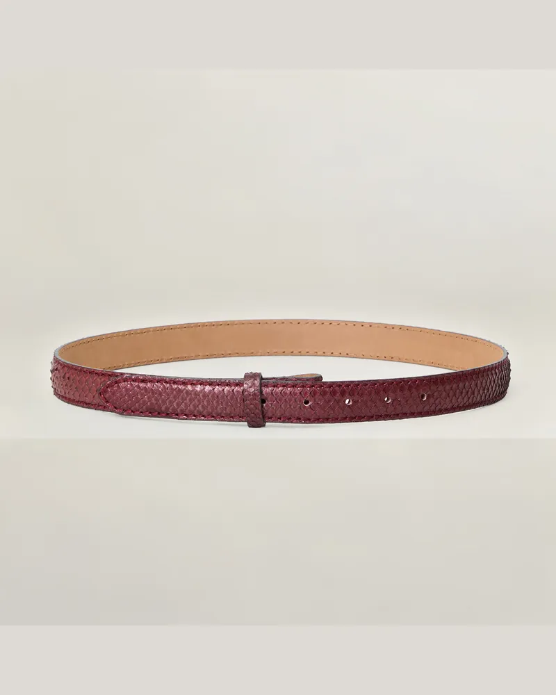 Reptile's House Pythonleder-Gürtel 25 mm - Jeans 