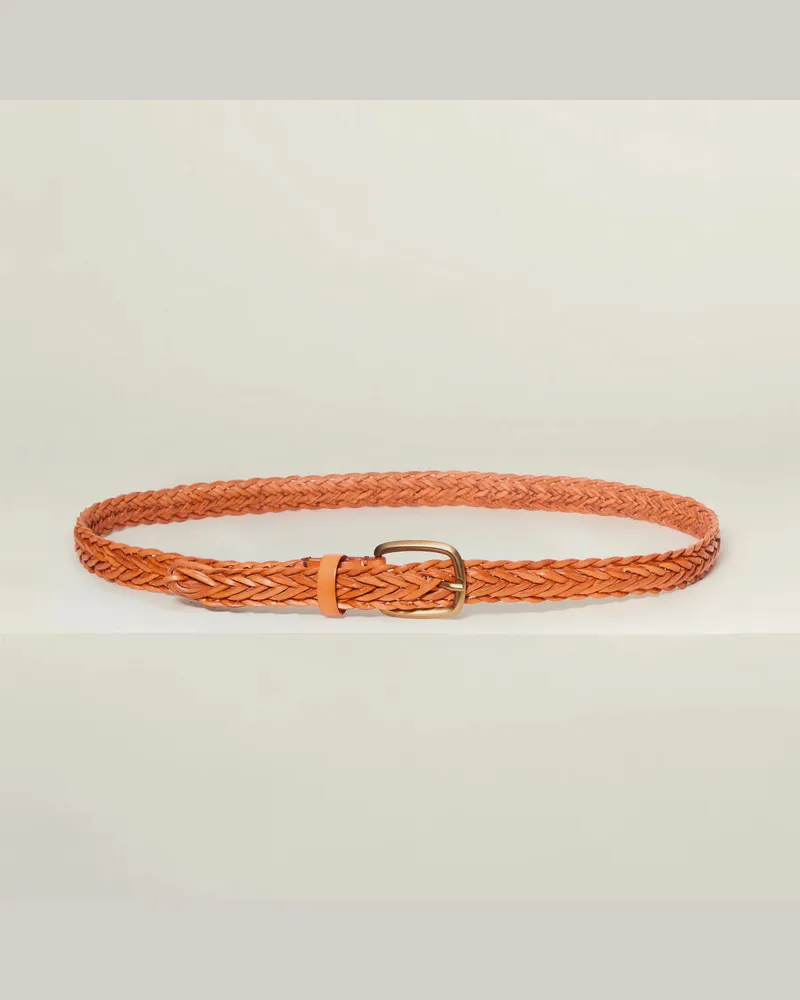 Reptile's House Fiamma – Geflochtener Ledergürtel - Cream 