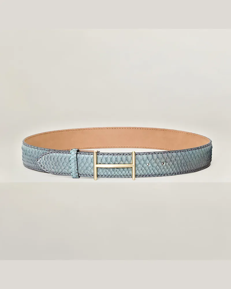 Reptile's House Horus-Schließe und Pythonleder-Gürtel 40 mm - Jeans 