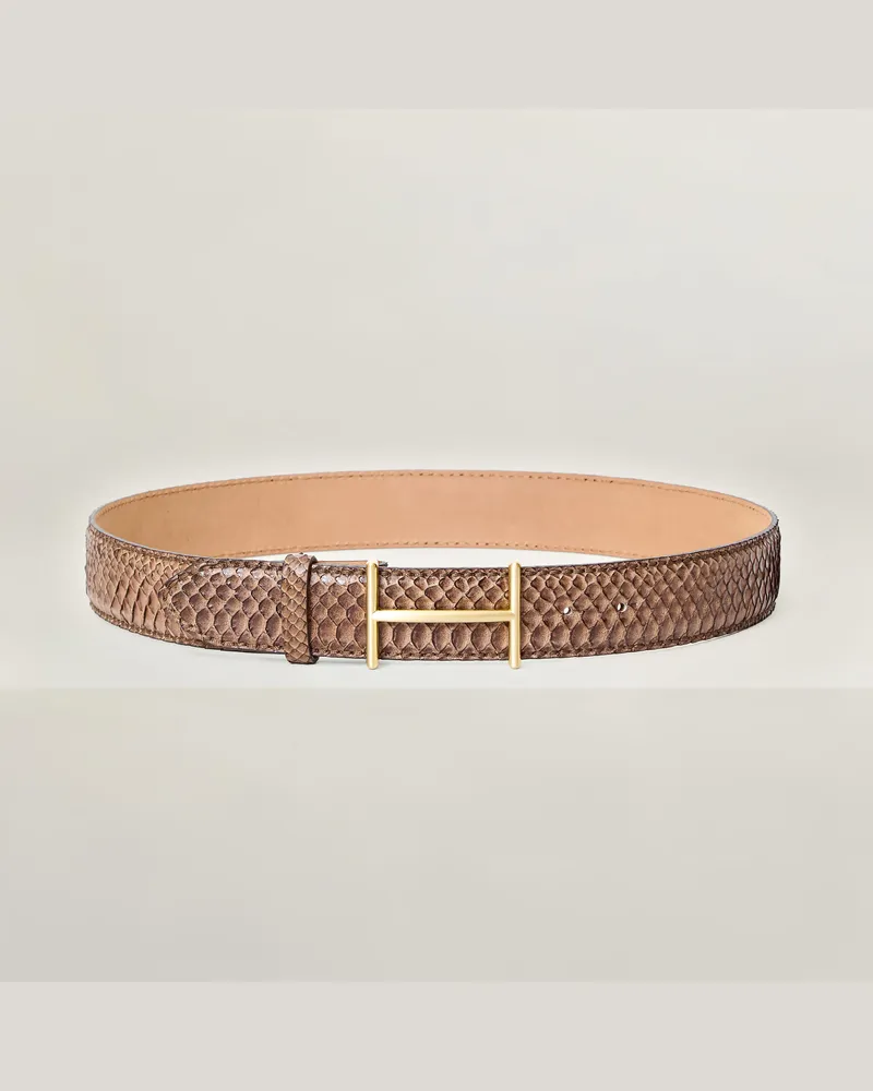 Reptile's House Horus-Schließe und Pythonleder-Gürtel 40 mm - Jeans 