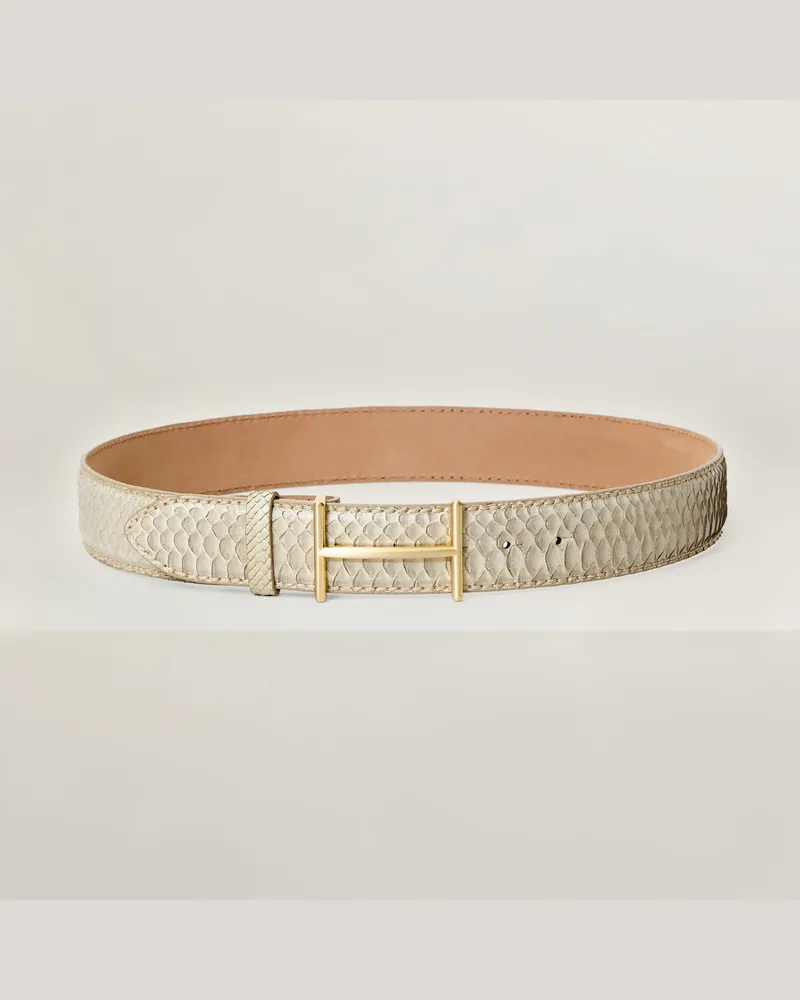 Reptile's House Horus-Schließe und Pythonleder-Gürtel 40 mm - Jeans 