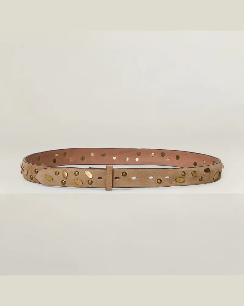 Reptile's House Wildledergürtel mit Nieten 30mm - Jeans 