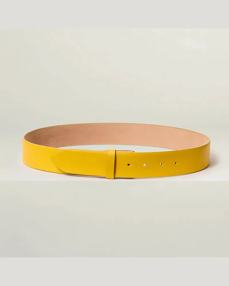 Reptile's House 40 mm nahtloser Ledergürtel - Perl 