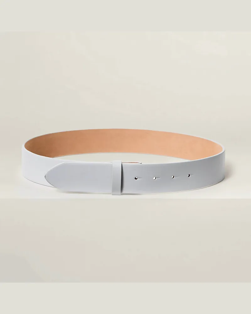 Reptile's House 40 mm nahtloser Ledergürtel - Perl 
