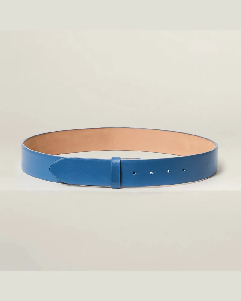 Reptile's House 40 mm nahtloser Ledergürtel - Perl 