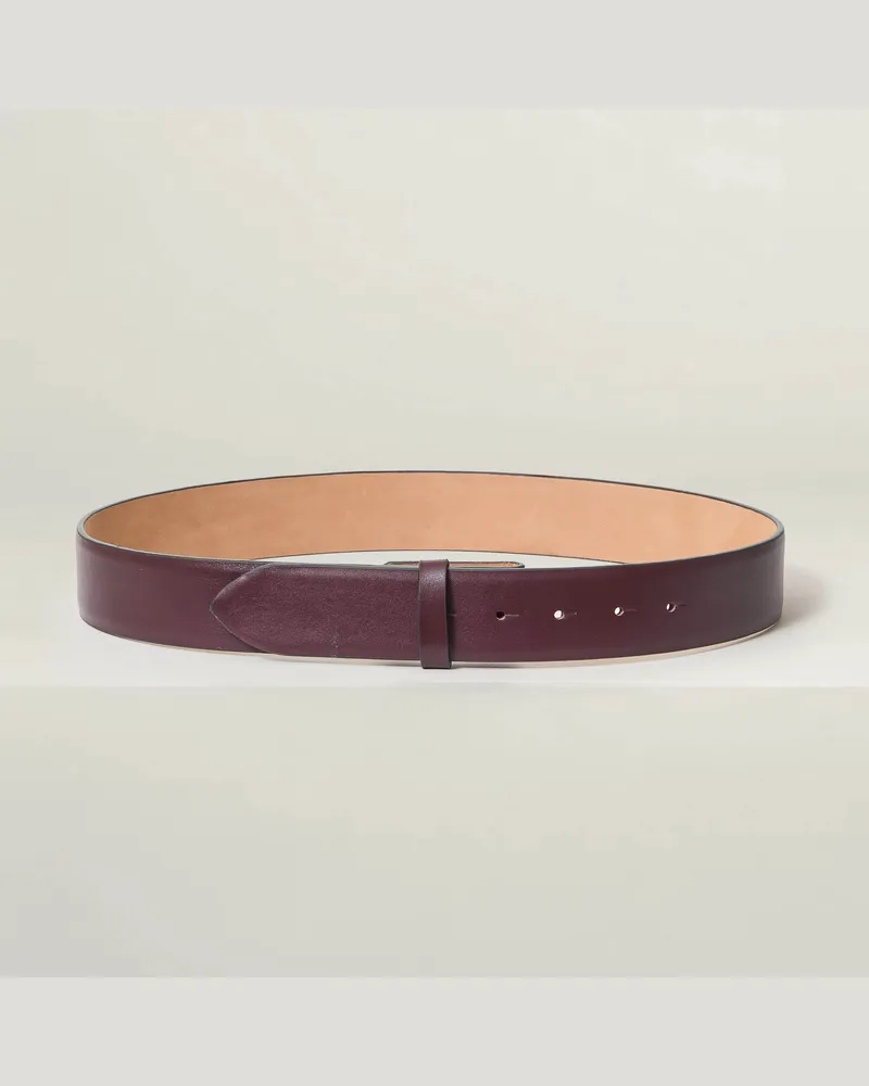 Reptile's House 40 mm nahtloser Ledergürtel - Perl 